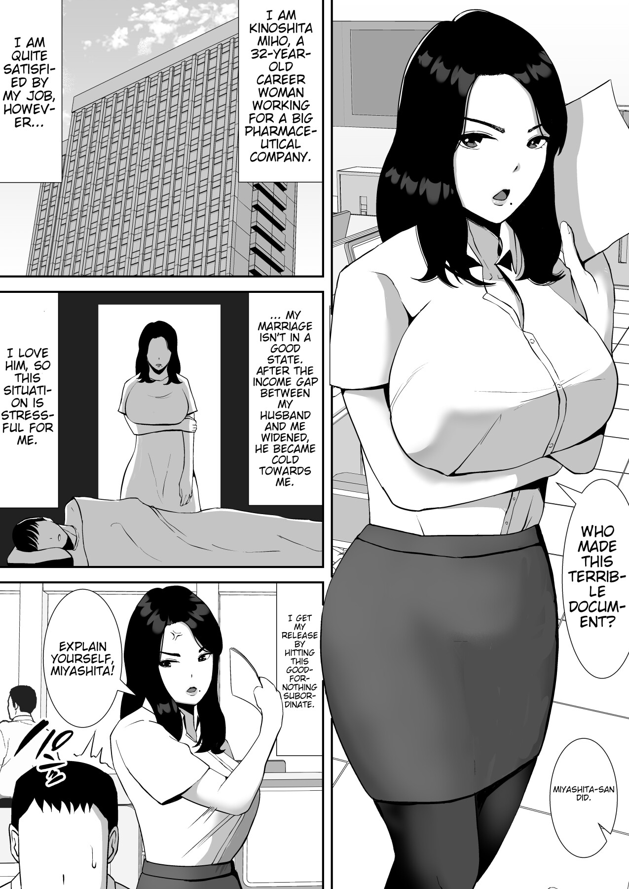 Hentai Manga Comic-Making My Chubby Married Female Boss That Treats Me Like Trash Succumb To My Cock-Read-3